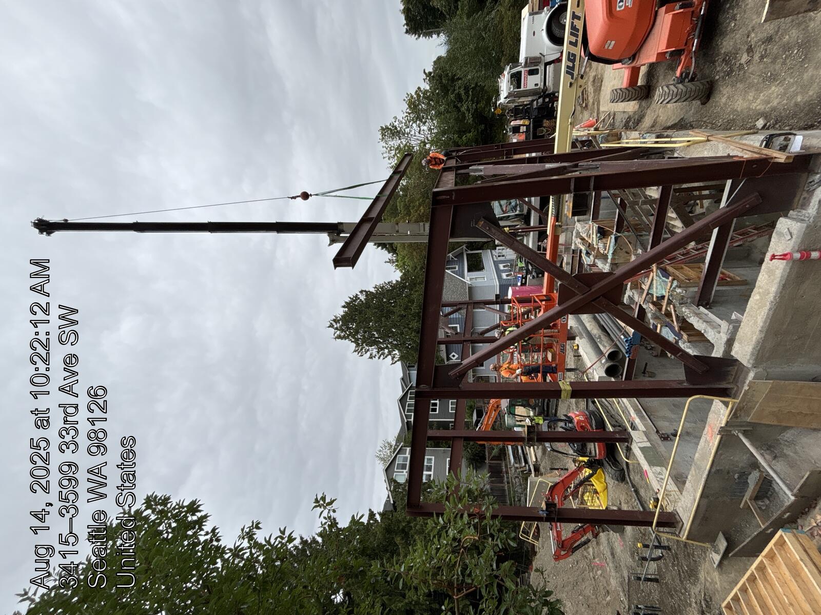 Structural steel erection